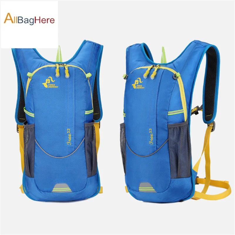 Blue Рюкзак Для Езды На Велосипеде 12L Водонепроницаемый Сверхлегкий нейлоновый походный рюкзак треккинг альпинистская дорожная сумка Открытый спортивный рюкзак для мужчин - Цвет: Blue