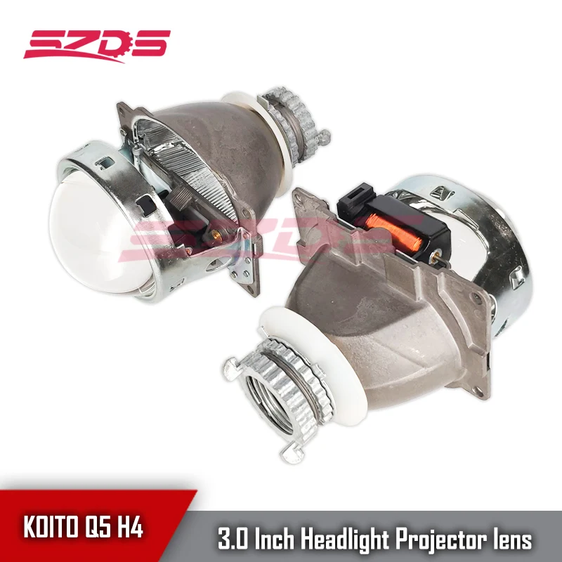 

Auto Car Headlight 3.0 inch Bi-xenon Projector Lens KOITO Q5 H4 Retrofit Hid Xenon D2S D2H Bulbs Modify Optical lens