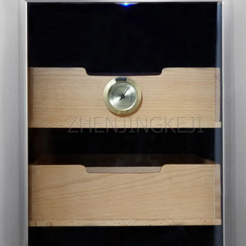 220V~50Hz Cigar Cabinet Humidor Led Light Humidor Cabinet Cedar Wood Dhelf Cigar Cooler Electronic Temperature Control SC-12AH