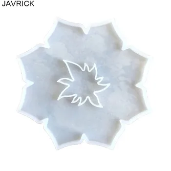

Resin Crystal Epoxy Mold Irregular Flower Coaster Casting Silicone Mould DIY Crafts Tray Plate Decoration Making Tool
