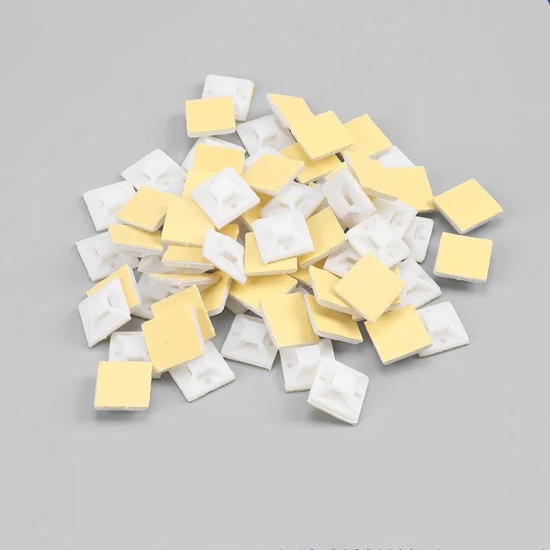 Description Picture 6 of itemCable Tie 250/500/1000Pcs Cable Base Black And White Automotive Cable Self-Adhesive Mount Cable Tie Holder Base