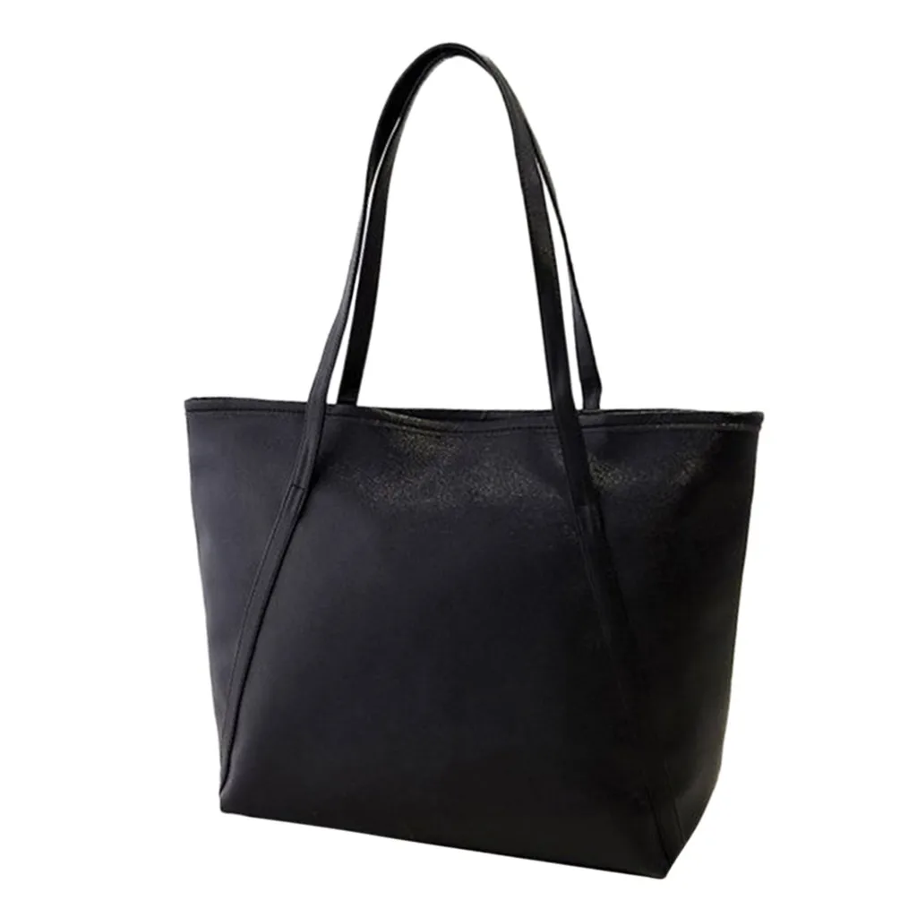 MAIOUMY, сумки, женская сумка, одноцветная, простая, вместительная, сумка-мессенджер, сумка, сумки на плечо - Цвет: BK