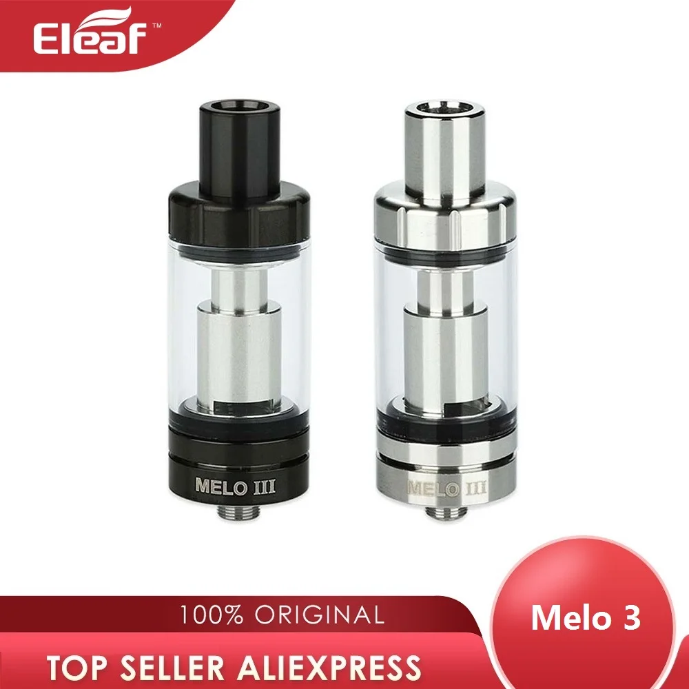Price Original 4ml Eleaf Melo 3 Melo 3 Mini 2ml Atomizer Top Filling Airflow Control Vape Tank for iStick Pico IKonn 220 vs melo 4