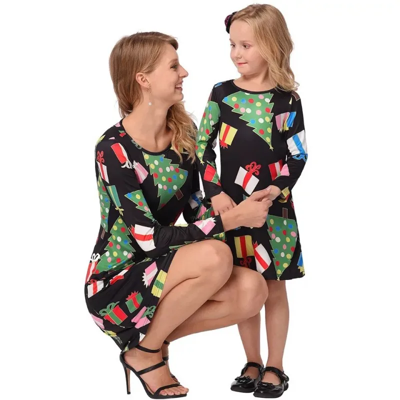 B3 Платье в полоску для мамы и дочки; Одежда для девочек; платье для родителей и детей; одинаковые комплекты для семьи; хлопковые платья в красно-белую полоску - Цвет: B3