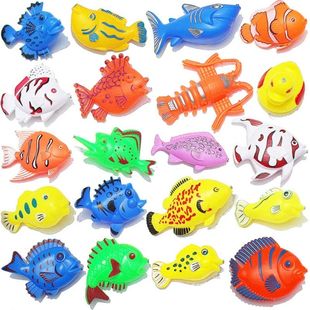 10 Pcs Artificial Moving Fishes Plastic Floating Fishes Lifelike Fish  Ornament Aquarium Decorations for Fish Tank (Random Fish)