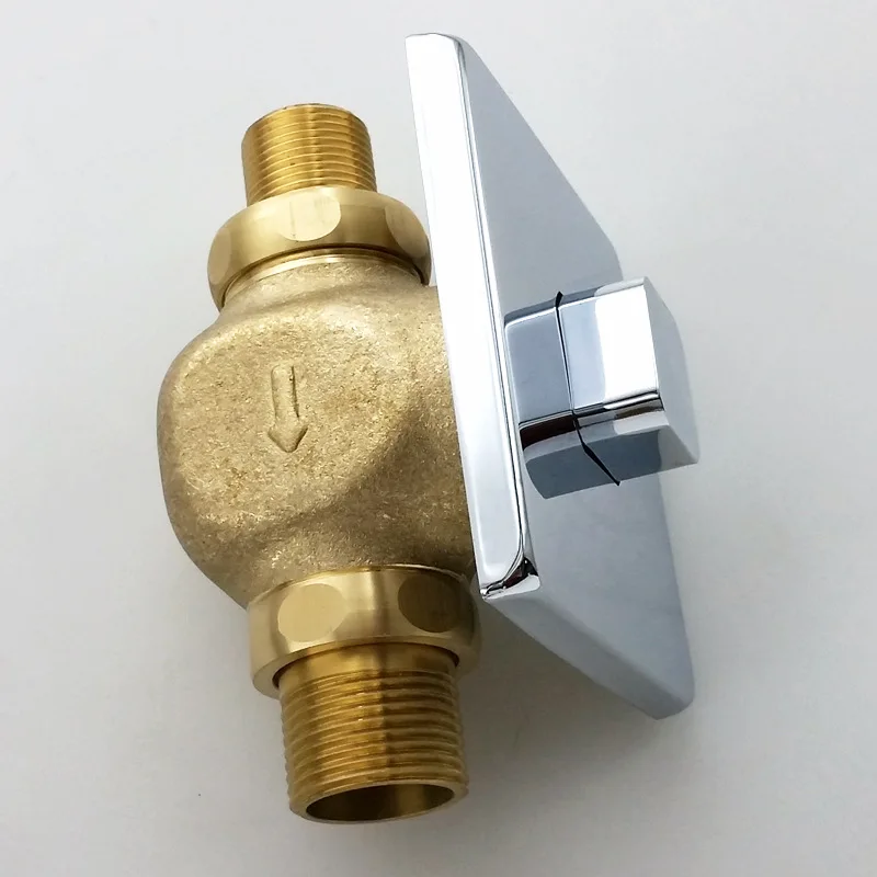Description Picture 5 of itemToilet Flush Valve Manual WC Squat Pan Brass Valve Self-closing Flush Time-extended Press Type In-wall Delay Urinal Components