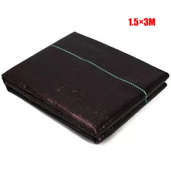

Black Weed Control Fabric Membrane Landscape Ground Cover Barrier Block Mat
