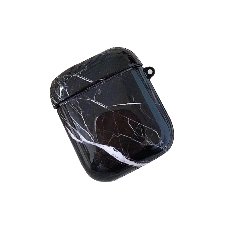 

3D Simple marble Silicone Case For popular cute Case Bluetooth Earphone Protective Cover For APPLE Airpods 1 2 case for Air pods