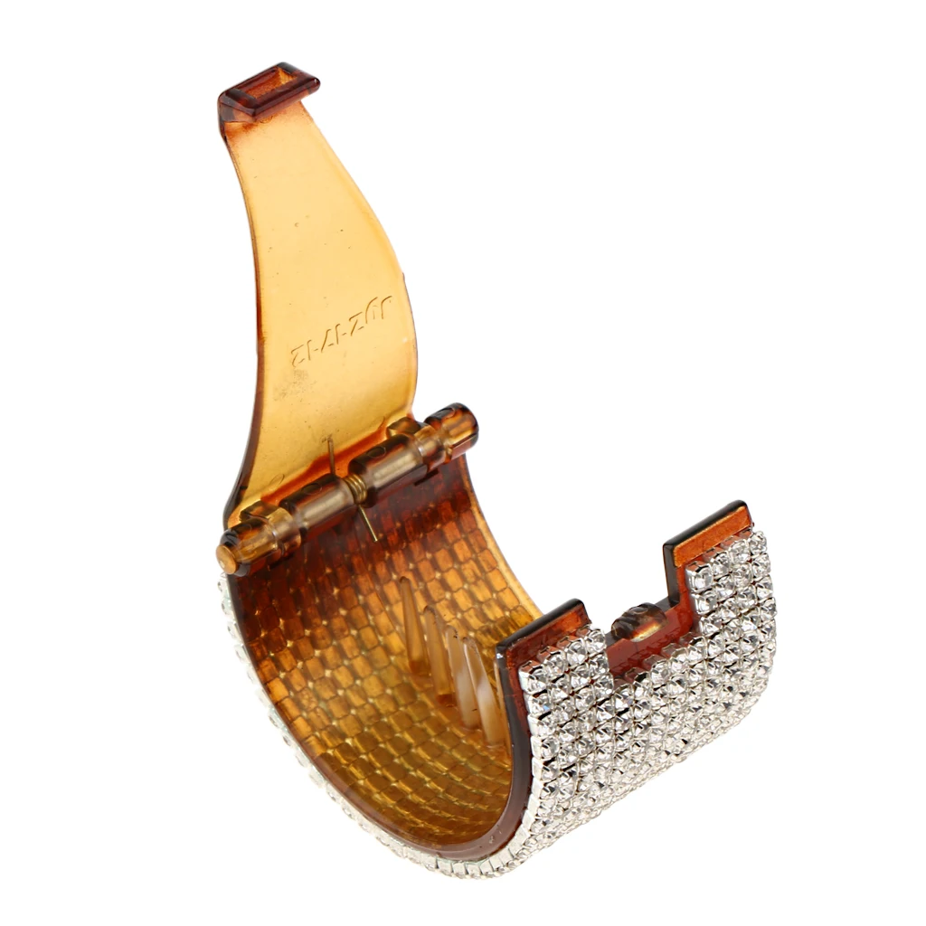 Women Girls Rhinestone Hair Clip Glitter Hair Barrette Full Rhinestone Teethed Hair Cuff Ponytail