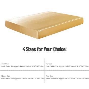 

Anti Mite Mattress Cover Topper Waterproof Mattress Protector Bed Bug Proof Dust Mattress Pad Cover For Mattress Bed Cover Gold