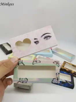 

lashes packaging boxes carton paper packing custom logo wholesale minkees new case in bulk with tray