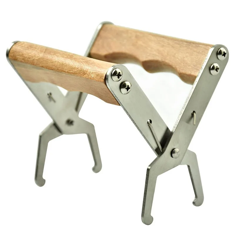 

Wooden Handle Stainless Steel Beehive Frame Grip Holder Frame Gripper Beekeeping Tools Frame Holder for Beekeeper Supplies