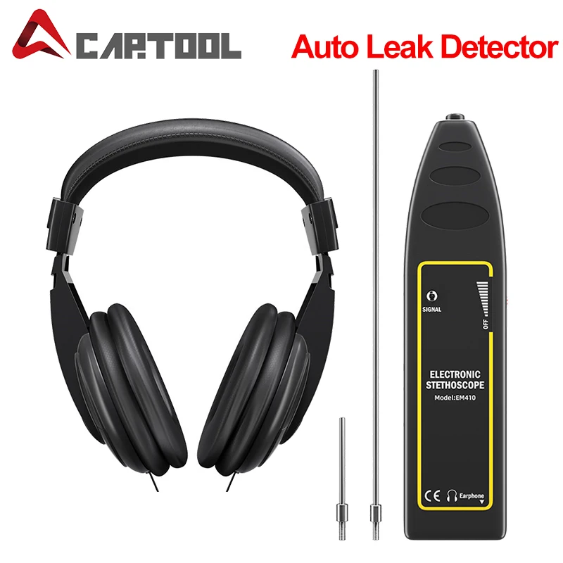 Detector de fugas automático para coche, Detector electrónico de fugas para auricular estetoscopio, Detector de sonido anómalo para Motor de coche