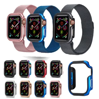 

Magnetic Force Metal Watch Case for Apple Watch Series 5 4 Iwatch 40mm 44mm Slim TPU Protector Cover Bumper Cover