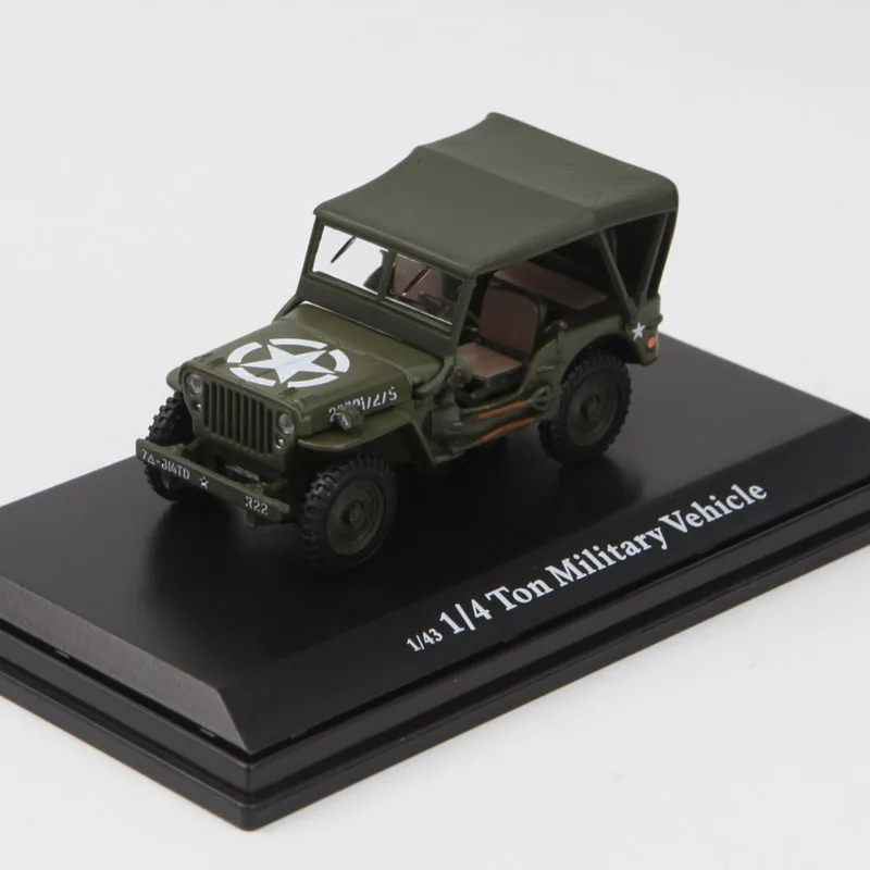 1:43 модель автомобиля из сплава для США Willis Jeep - Цвет: Синий