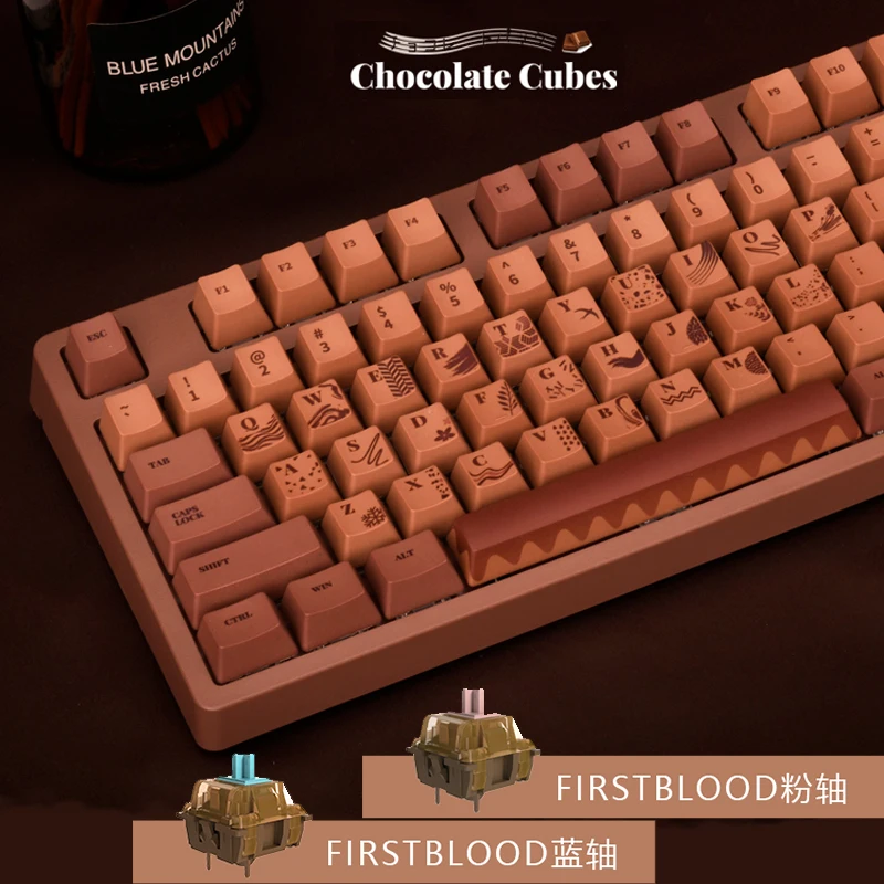 Ajazz AK533 Gaming Mechanical Keyboard Wired 87 104 Keys Anti-ghosting Blue Pink Switch Gamer Ergonomic Keyboard for Laptop PC