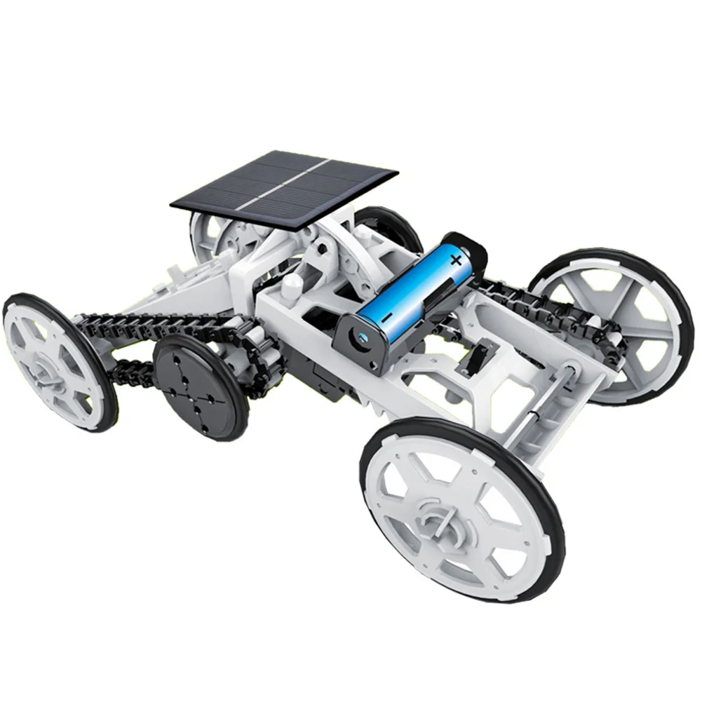 4WD DIY игрушечный автомобиль в разобранном виде блоки на батарейках детские игры Электрический научная и технологическая обучающая проводка крепления подарки
