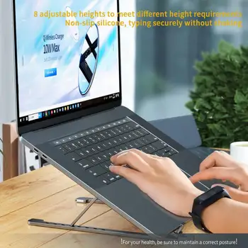

Foldable Laptop Stand Holder Essager Adjustable For Macbook Pro Notebook Portable Aluminum Desk Table Base Bracket