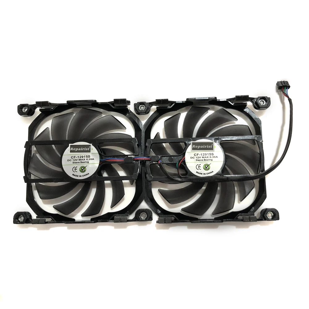 2pcs/Set Inno GTX1070TI/1070 GPU VGA Card Cooler Cooling Fan Replacement For INNO3D GEFORCE GTX1070 TI X2 V2 Graphics | Компьютеры и