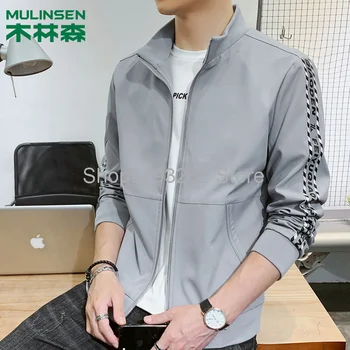 

Season sports casual jacket men's youth collar jacket male student jacket