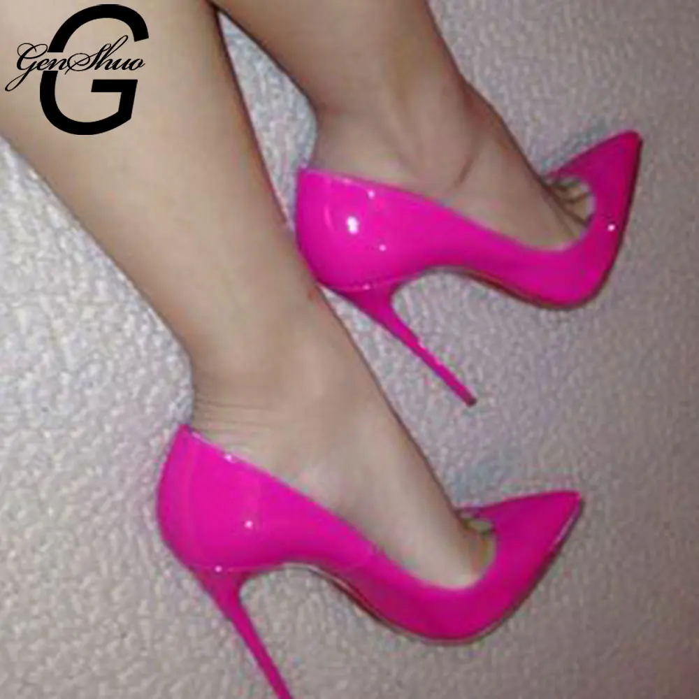 GENSHUO zapatos de tacón alto de 12cm para Mujer, calzado de boda, stilettos,  zapatos de novia, Estiletos, 2020|Zapatos de tacón de mujer| - AliExpress