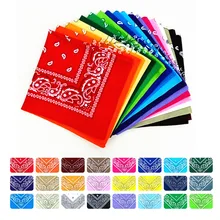 

Outdoor Bandana Square Scarf 55cm*55cm Black Red Square Scarf Sports Headband Printed Hair Kerchief For Women/Men/Boys/Girls