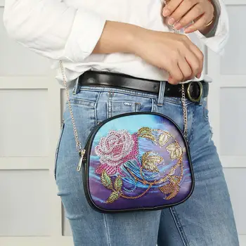 

Mini Durable Chain Bag DIY Special Shaped Diamond Painting Leather Shoulder Bag Chain Crossbody Bags Storage Handbags