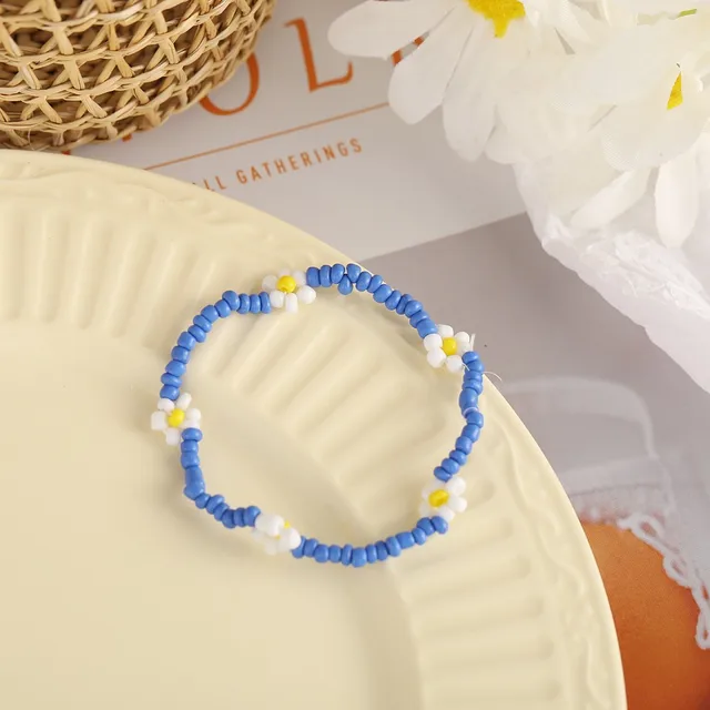 Vedawas Fashion Cute Flower Fruit Silicone Bracelets for Women Ethnic Colorful  Beads Elastic Bracelets Seaside Holiday Jewelry - AliExpress