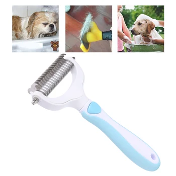 

Cat Dog Hairbrush Comb Pet Fur Shedding Manual Tool Hair Removal Comb for Dogs Cats Brush Comb Grooming Trimmer
