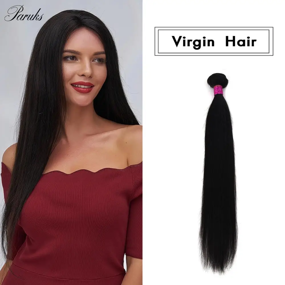 Paruks Peruvian Hair Weave Bundles Straight Long Natural Color 100% Human Hair Bundle Raw Virgin Remy Hair Extensions Wholesale