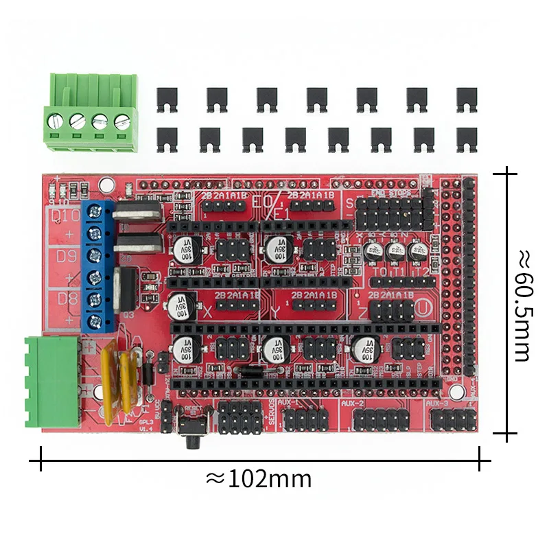 RAMPS 1.4 RAMPS 1,4 3D панель управления принтером Reprap MendelPrusa - Цвет: RAMPS 1.4