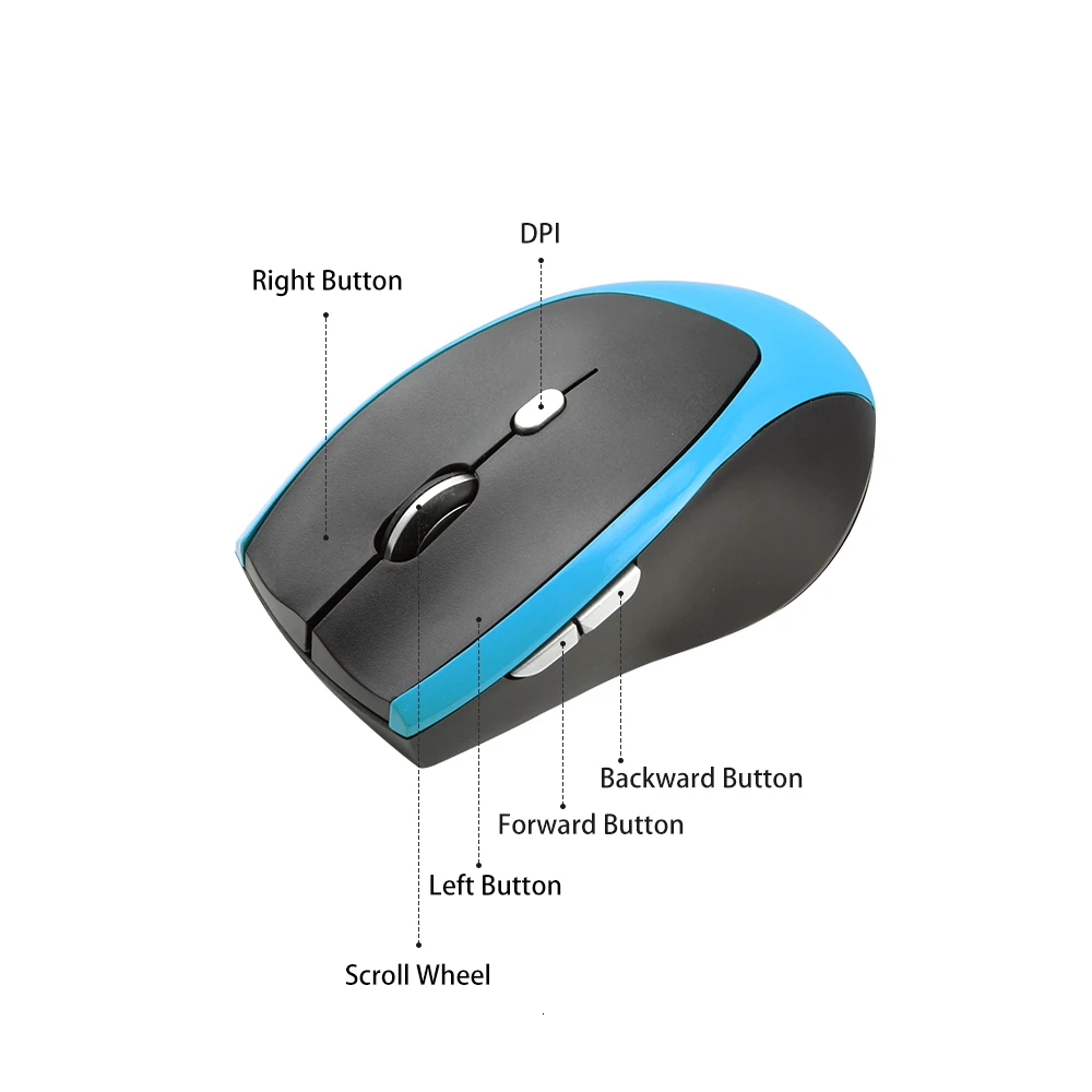 CHYI Беспроводная игровая компьютерная мышь Mini Gamer Usb Оптический, эргономический ПК игровая мышь 6 кнопок 1600 dpi офисные мыши для Mac ноутбука