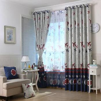 

Cartoon Curtains for Living Dining Room Bedroom Football Children Curtains Custom Children's Room Boys Girls Bedroom Windows