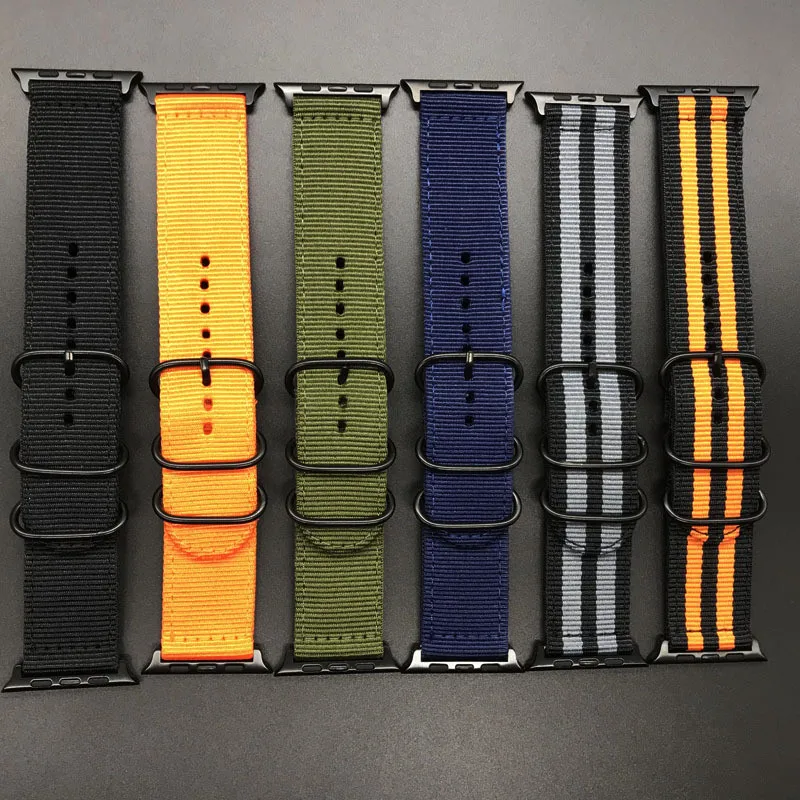 

Sport Nylon Watch Strap For Apple Watch Band 4 3 2 1 Classic Army Watchband Replacement Bracelet For iWatch 38mm 40mm 42mm 44mm