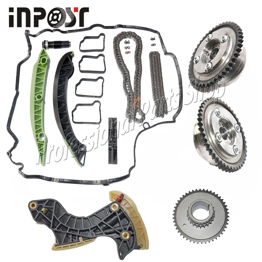 Timing Chain Kit+Gear+Tensioner+Adjuster For Mercedes C250 E250 M271