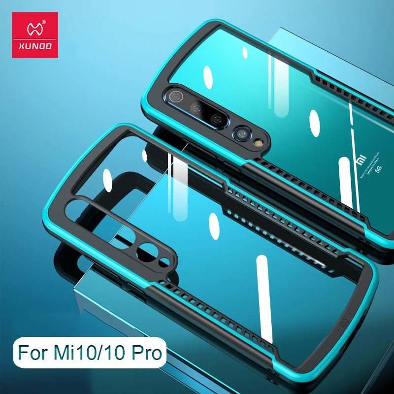 Бампер подушка безопасности противоударный чехол для Xiaomi Mi10 Pro прозрачный