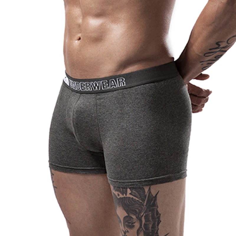 Трусы боксеры мужские хлопковые нижнее белье шорты Однотонные трусы|Боксеры| |