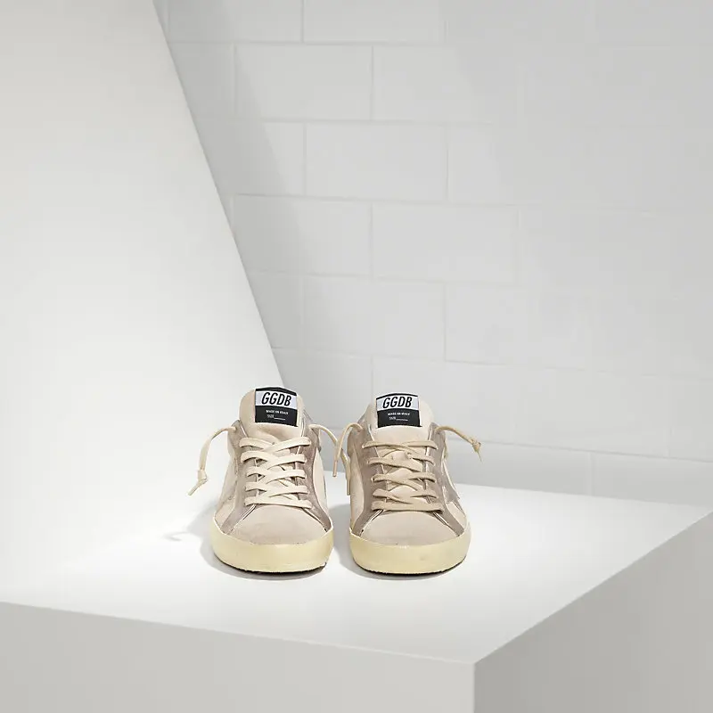 sneakers super star in tessuto tecnico e stella in pelle