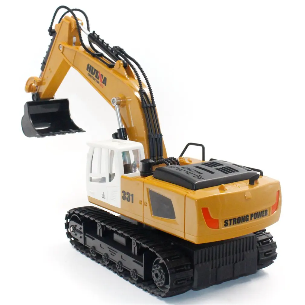 HUINA TOYS 1331 1/16 9CH RC экскаватор конструирование грузовика строительство автомобиля транспортное средство с дистанционным управлением с 350 градусов модель вращения