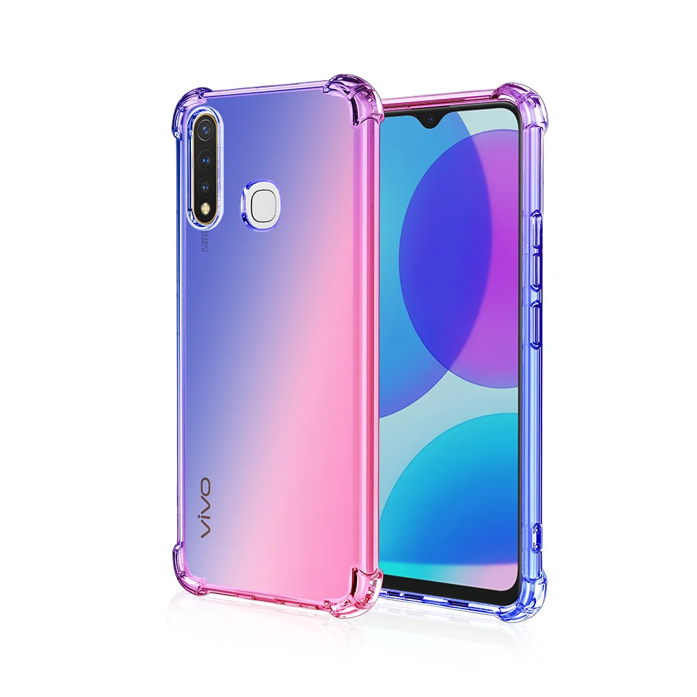 ДЛЯ vivo V17 Pro Чехол для телефона V15 v11i v11 Z3i V7plus Y79 V9 Y85 Z1 Z3X Y97 Y9S Радужный градиентный