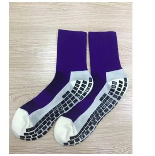Мужские носки для футбола, противоскользящие носки для футбола, мужские спортивные носки, хорошее качество, хлопок, Calcetines того же типа, что и Trusox, 10 цветов - Цвет: C