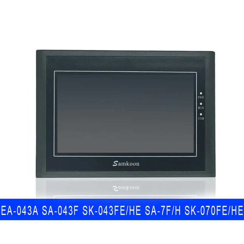 Pantalla táctil nueva marca Samkoon hmi 43 pulgadas para PLC industrial con disco USB RS232 panel t