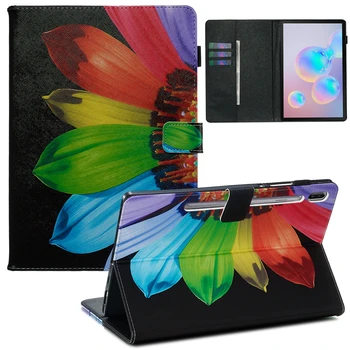 

Book Style Painted Pattern Tablet Case For Samsung Galaxy Tab S6 T860 SM-T860 10.5 inch Flip Stand Leather Protect Smart Case