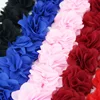 (1 meter) Chiffon lace fabric Webbing Decoration flower gift ribbons crafts Non-woven fabrics base ► Photo 3/6