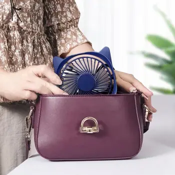 

Mini Mini Portable USB Charging Fan 3 Speeds Adjustable Desktop Cooling Fan Cooler with Ears for Office Car Home Travel Holiday