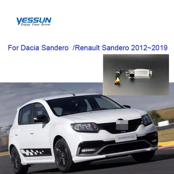 

Yessun License plate rear camera For Dacia Sandero Renault Sandero 2012~2019 Car Rear View camera rca video cable reverse camera