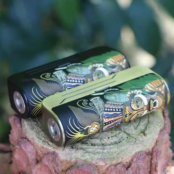 

Original Hippovape Papua Vape MOD Kit Fit Single 18650/20700/21700 battery 100w Mini BOX Mods With 24mm RDA Vape Tank Kit