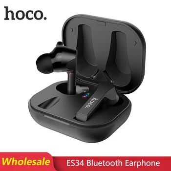 

HOCO ES34 5 pcs/Lots Wholesale TWS Bluetooth Earphone 3D Stereo Sport Headset Touch True Wireless Earphone Earbuds for iPhone