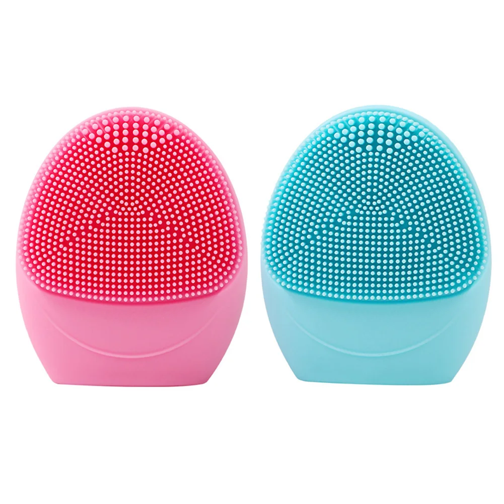 

Silicone Electric Facial Cleansing Brush Rechargeable Face Washing Machine Ultrasonic Vibration Cleaner