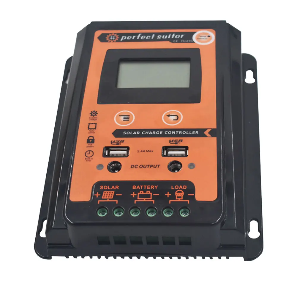 

New 12/24V 30A MPPT Solar Charge Controller Panel Battery Regulator Dual USB NJ